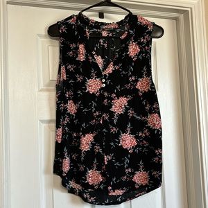 Floral, Sleeveless Summer Top